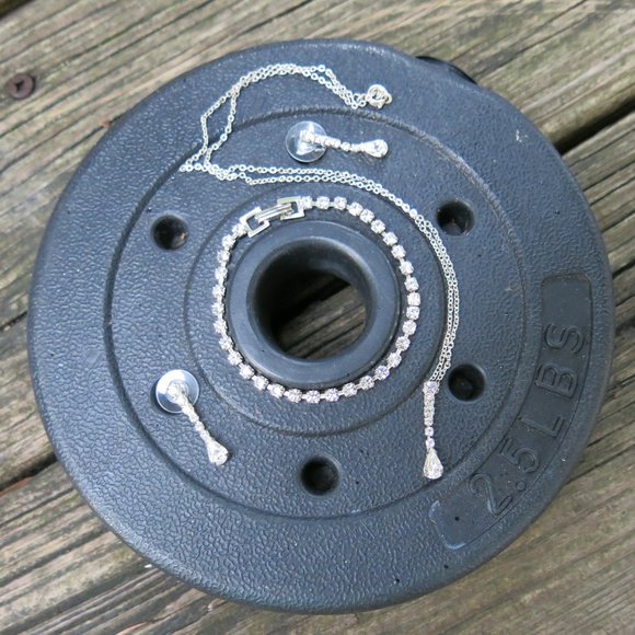 Vintage Diamond Rhinestone Silver full SET - Picture 3 of 4